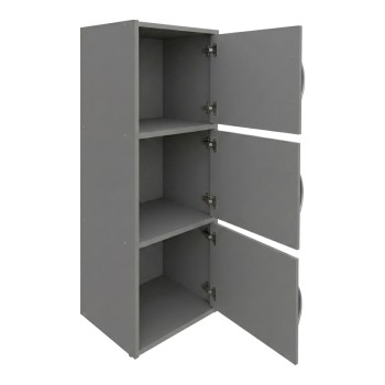Ντουλάπι-στήλη Soline pakoworld ανοιχτό γκρι 40x34.5x90.5εκ