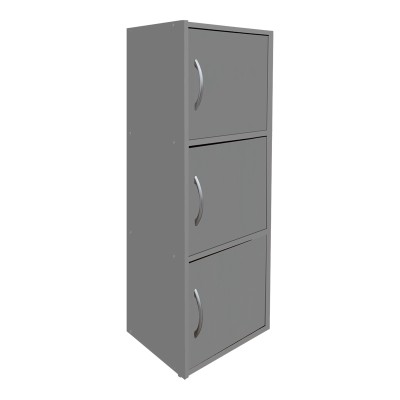 Ντουλάπι-στήλη Soline pakoworld ανοιχτό γκρι 40x34.5x90.5εκ