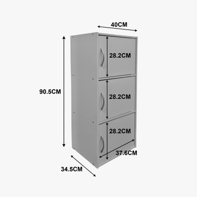 Ντουλάπι-στήλη Soline pakoworld λευκό 40x34.5x90.5εκ