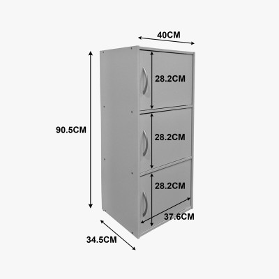 Ντουλάπι-στήλη Soline pakoworld λευκό 40x34.5x90.5εκ