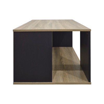 Τραπέζι σαλονιού Zelegan pakoworld sonoma-ανθρακί 90x90x44.5εκ