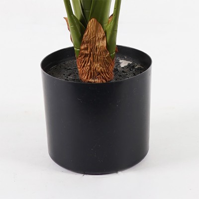 Διακοσμητικό φυτό σε γλάστρα Alocasia Inart πράσινο Φ90x120εκ