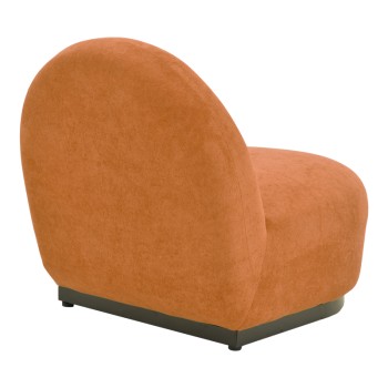 Πολυθρόνα Zenny pakoworld υφασμα terracotta 64x85x68εκ