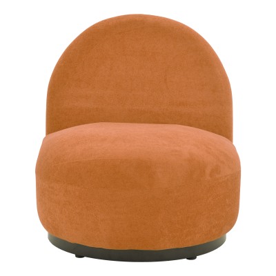 Πολυθρόνα Zenny pakoworld υφασμα terracotta 64x85x68εκ
