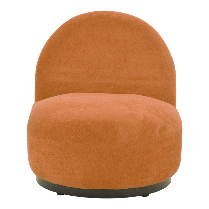 Πολυθρόνα Zenny pakoworld υφασμα terracotta 64x85x68εκ
