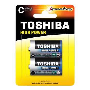 TOSHIBA ΜΠΑΤΑΡΙΕΣ LR14 (C) ΑΛΚΑΛΙΚΕΣ ΜΕΣΑΙΕΣ 2Τ.