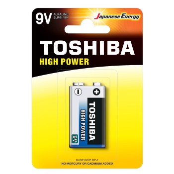 TOSHIBA ΜΠΑΤΑΡΙΑ 9V 6LR61GCP 1T.