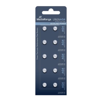 Αλκαλική Μπαταρία MediaRange Premium Coin Cells AG4 1.5V (LR626) (10 Pack) (MRBAT111) 377