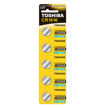 Toshiba Lithium Button Cell CR1616 3V 5BL