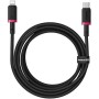 BASEUS DURA SERIES, ΚΑΛΩΔΙΟ ΓΡΗΓΟΡΗΣ ΦΟΡΤΙΣΗΣ, TYPE-C ΣΕ LIGHTNING, 20W, 2m, ΚΟΚΚΙΝΟ-ΜΑΥΡΟ