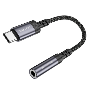 Borofone Adapter BV24 Graceful - Type C to jack 3,5mm - grey