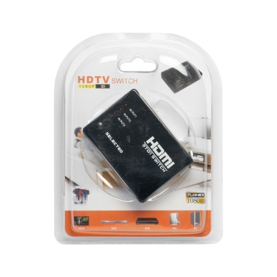 Switch 3xHDMI, OEM, Black - 18226