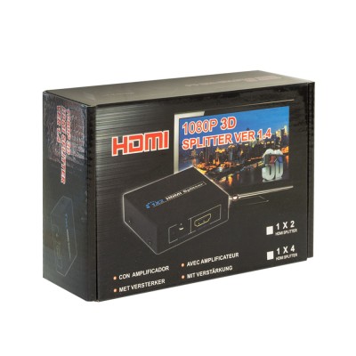 Detech Splitter HDMI to 4xHDMI with power supply,18263