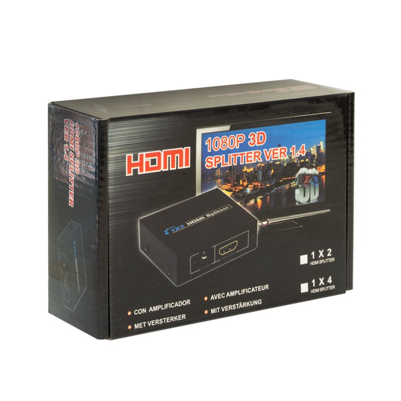 Detech Splitter HDMI to 4xHDMI with power supply,18263