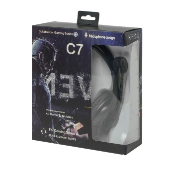 Oakorn C Headphones, Microphone, 3.5mm, Black - 20522