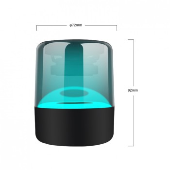 Kisonli LP-5S Ηχεἰο Bluetooth, SD, FM, RGB, Μαυρο, 5W - 22278