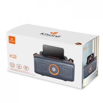 Kisonli К2 Ηχεἰο Bluetooth, USB, SD, FM, Γκρι, 13W - 22292