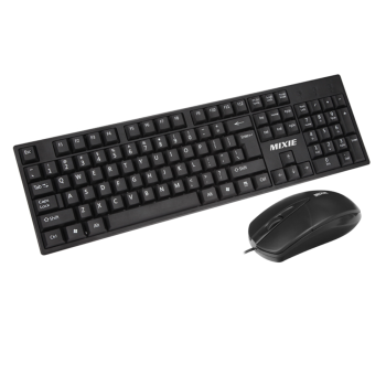 Mixie X70 Ποντίκι και πληκτρολόγιο , Μαύρο - 6119