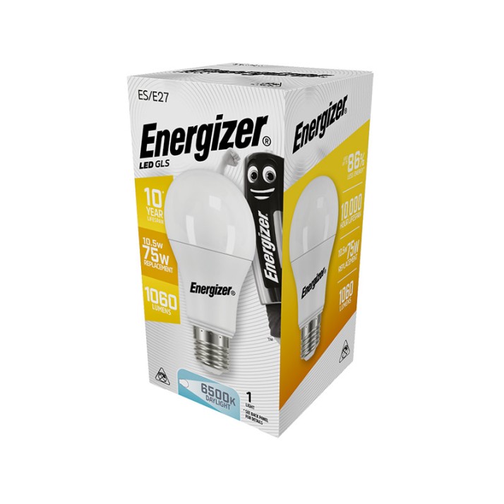 ENERGIZER S15237 ΛΑΜΠΑ ΛΕΥΚΗ ΣΥΣΚΕΥΑΣΙΑ LED GLS(A60) E27 11.6W 1060LM ΛΕΥΚΟ DAYLIGHT