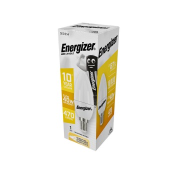 ΛΑΜΠΑ ENERGIZER S28920 ΛΕΥΚΗ ΣΥΣΚΕΥΑΣΙΑ LED ΚΕΡΙ (CANDLE) E14 7W 600LM ΛΕΥΚΟ 6500Κ