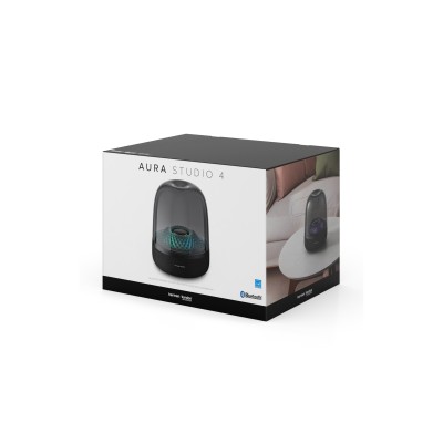 harman/kardon Aura Studio 4, Bluetooth Speaker, Ambient Lighting, (Black)