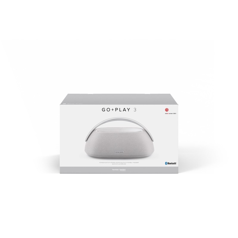 harman/kardon Go & Play 3, Portable Bluetooth Speaker With built in Subwoofer, (Grey)