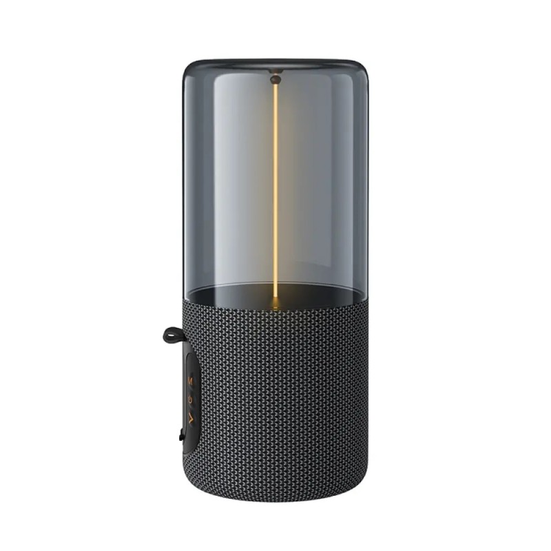Hoco BS64 Rocker Φορητό Ηχείο Wireless V5.4 TWS 5W 1200mAh FM Micro SD USB AUX Γκρι