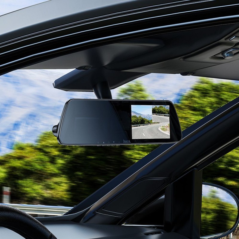 HOCO car camera / driving recorder on the mirror + with DV4 rearview camera