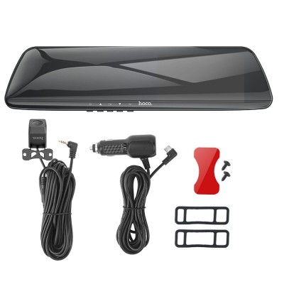 HOCO car camera / driving recorder on the mirror + with DV4 rearview camera