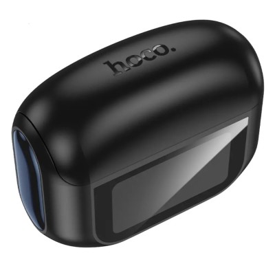 Hoco EQ21 Wireless Hands Free Sandy 400mAh v5.4 με ANC ENC TWS 7 Ώρες Ομιλίας και Οθόνη Αφής Μαύρα