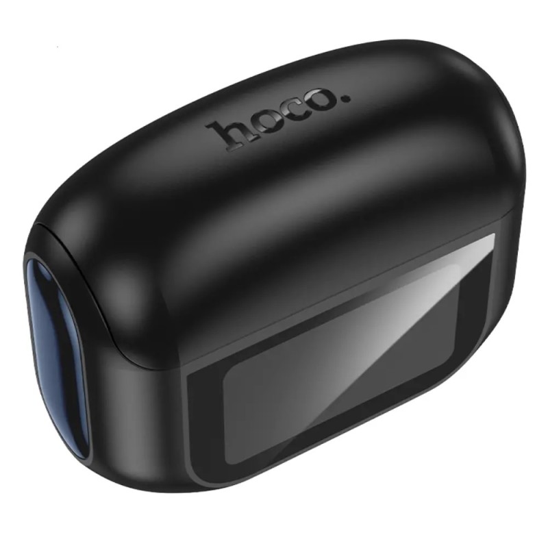 Hoco EQ21 Wireless Hands Free Sandy 400mAh v5.4 με ANC ENC TWS 7 Ώρες Ομιλίας και Οθόνη Αφής Μαύρα
