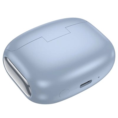 Hoco EQ21 Wireless Hands Free Sandy 400mAh v5.4 με ANC ENC TWS 7 Ώρες Ομιλίας και Οθόνη Αφής Μπλε