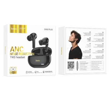 Hoco EW60 Plus Wireless Hands Free Norman TWS V5.3 300mAh με 4 Ώρες Λειτουργίας και Active Noise Cancellation