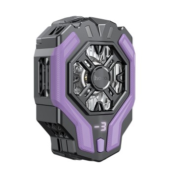 HOCO GM26 AMBITIOUS COOLING MOBILE PHONE FAN, ΜΑΥΡΟ-ΜΩΒ