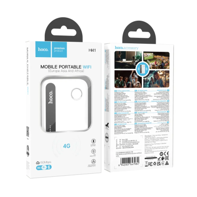 Hoco HI41 4G Wifi6 150Mbps 2.4GHz Φορητό Wifi Router Λευκό