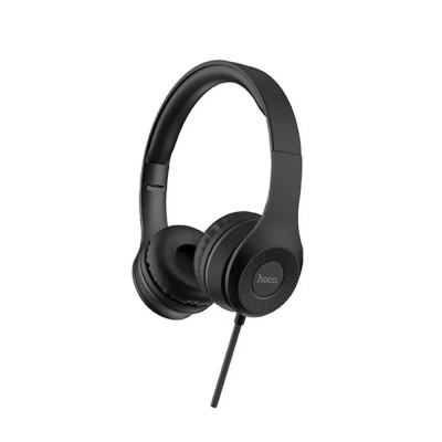 Hoco W21 Ακουστικά Stereo Graceful Charm 3.5mm με Μικρόφωνο Μαύρα