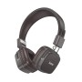 Hoco W56 Wireless Ακουστικά Stereo Earl V5.4 250mAh με AUX και Μικρόφωνο Καφέ - Μαύρο