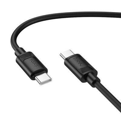 HOCO X122 Καλώδιο σύνδεσης Benefit USB-C σε USB-C PD60W 3A για Γρήγορη Φόρτιση Μαύρο 1m