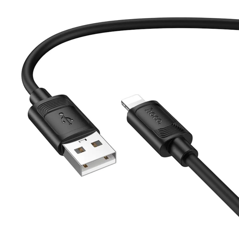 Hoco X122 Καλώδιο USB-A σε Lightning 2.4A Fast Charging Μαύρο 1m
