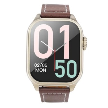 Hoco Y17 Smartwatch IP67 IPS Οθόνη 2.03" 300mAh V5.0 με Δυνατότητα Κλήσεων Χρυσαφί