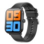 Hoco Y3 Pro Smartwatch IP67 Screen 1.95" 350mAh v5.1 με Δυνατότητα Κλήσεων Silicon Band Μαύρο
