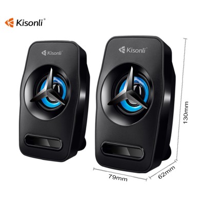 KISONLI SPEAKERS L-3030, 2x3W, USB, BLACK