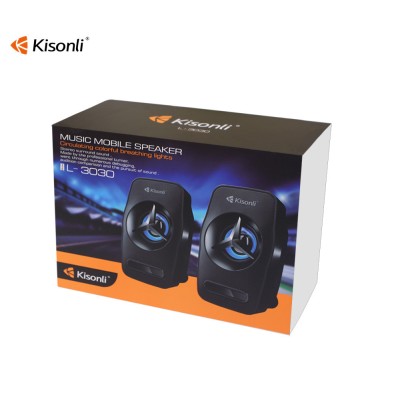 KISONLI SPEAKERS L-3030, 2x3W, USB, BLACK