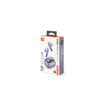 JBL Live Flex 3, True Wireless Ear-Buds Headphones, True ANC, Smart Case, (Purple)