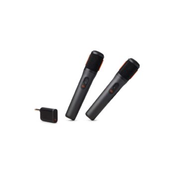 JBL Wireless Digital Mic x2 & Dongle Receiver, 6.35mm (Black)