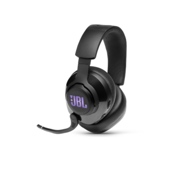 JBL Quantum 400, Over-Ear Wired Gaming Headset, Surround, RGB (Black)