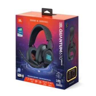 JBL Quantum 610, Over-Ear Wireless 2.4Ghz Gaming Headset, Surround, RGB, (Black)