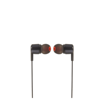JBL T210E, InEar Universal Headphones 1-button Mic/Remote (Black)