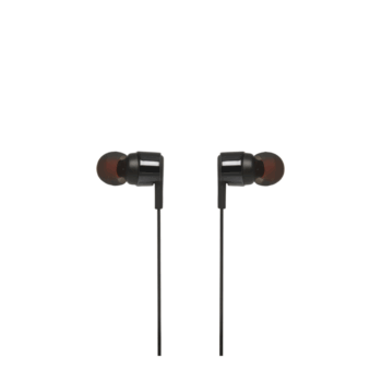 JBL T210E, InEar Universal Headphones 1-button Mic/Remote (Black)