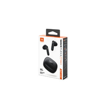 JBL Wave Flex 2, True Wireless Ear-Buds Headphones, Smart Ambient, IP54, (Black)